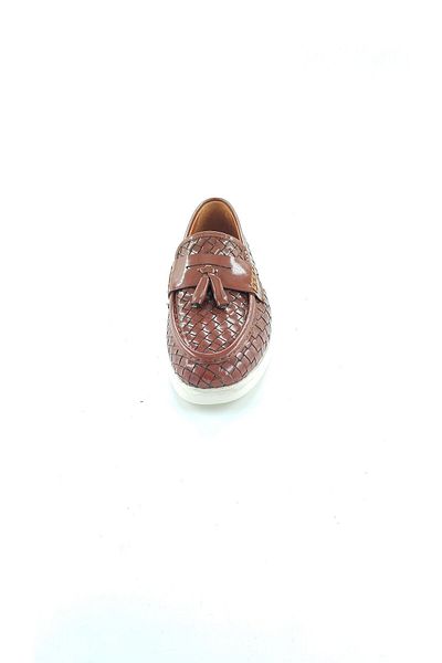 MİLONEK 202413471252   Men's Daily Tassel Loafer - Straw Knit, Tan Opening