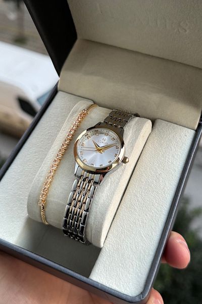 Homies Women's Watch with Vintage Stone Detail - Small Case, Gift Box and Bracelet Gift 8