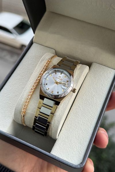 Homies Women's Wristwatch Rlx Model Gift Box and Bracelet
