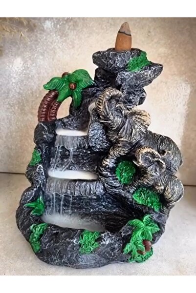 ShowArt Hediyelik Fil Geri Akış Şelale Tütsülük