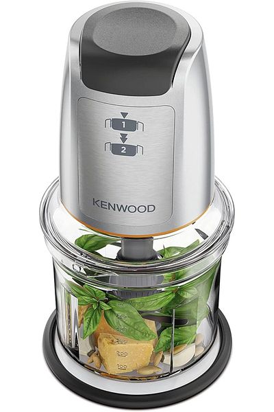 Kenwood Chopper, 500W, 0.5L, 2 Speeds, Stainless Steel Quad Blade CHP61.100WH, White