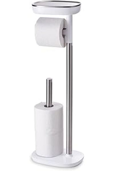 Joseph Joseph 70518 Easystore Toilet Paper Holder, Stainless Steel