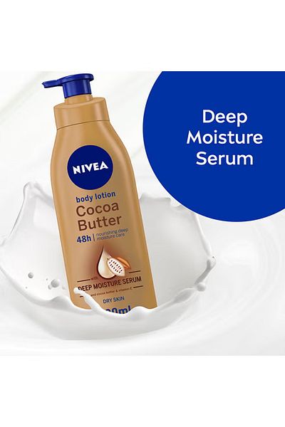 NIVEA 5 In 1 Cocoa Butter Body Lotion, Vitamin E, Dry Skin 400ml