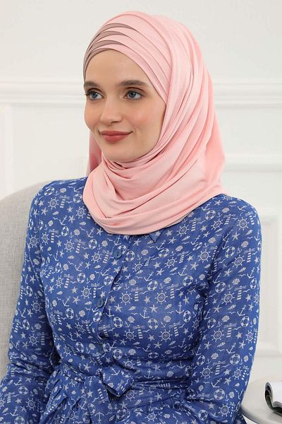 Aisha's Design Double Colored Plug and Play Practical Combed Cotton Shawl,cps-49,cps-49