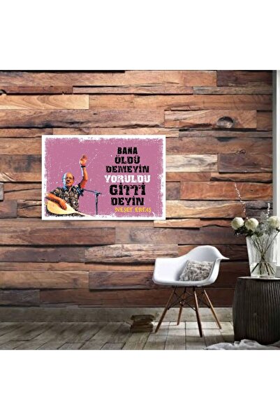 DURUSOY Ξύλινη ρετρό αφίσα από MDF, Αστεία αποφθέγματα, Γραφές τοίχου, Τοπίο,...