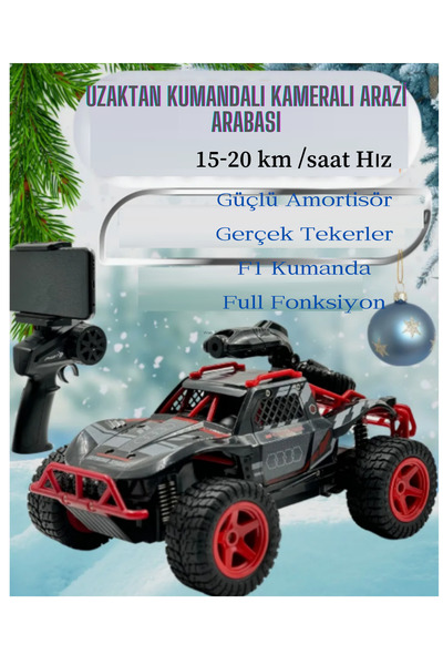 LRS STORE Uzaktan Kumandalı Şarjlı Off Road Jeep Kameralı 1:16 Rock Crowler A...