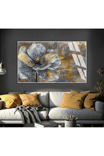 Harika bir ev HARİKABİREV | MODEL ABSTRACT CU FLORI GRI-AURII 05 | TABLĂ DE S...