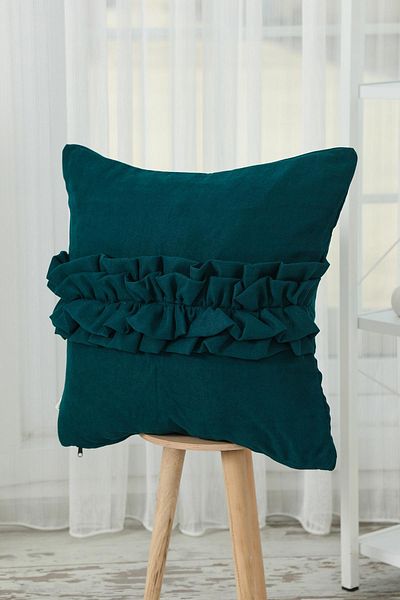 Aisha's Design Throw Pillow Ruffle Cover - K-270