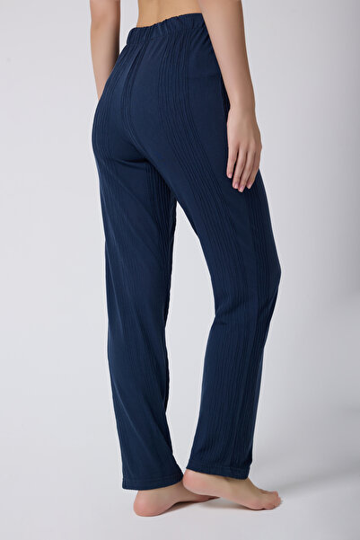 MY Wooft Navy Blue Summer Beach Wear Pareo Swimsuit and Bikini Top Pants