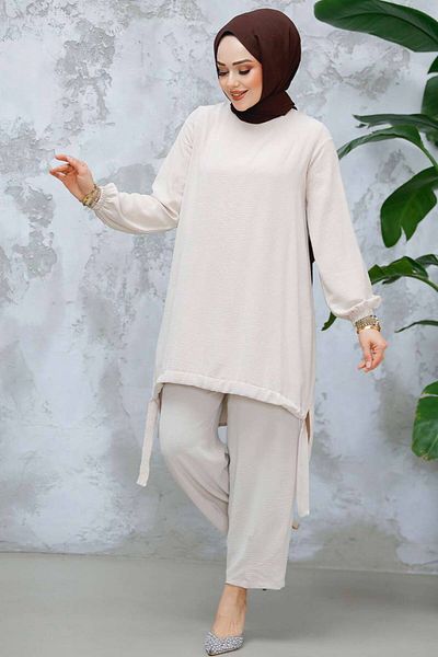 Neva Style Set de două hijab bej - 65876BEJ