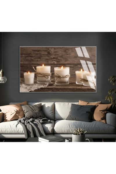 Harika bir ev HARİKABİREV | LUMÂNĂRI DECORATIVE MODEL 1 | TABLĂ DE STICLĂ SEC...