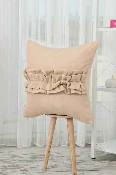 Aisha's Design غطاء وسادة مكشكش، K-270