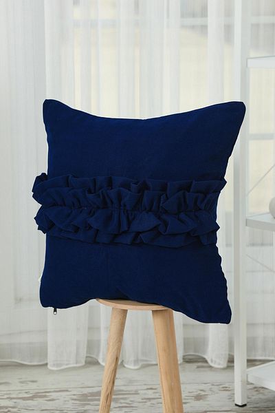 Aisha's Design Frilly Throw Pillow Cover,K-270