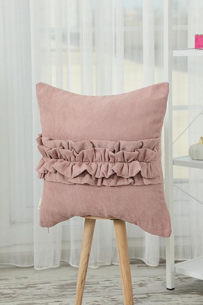 Aisha's Design Frilly Throw Pillow Cover,K-270