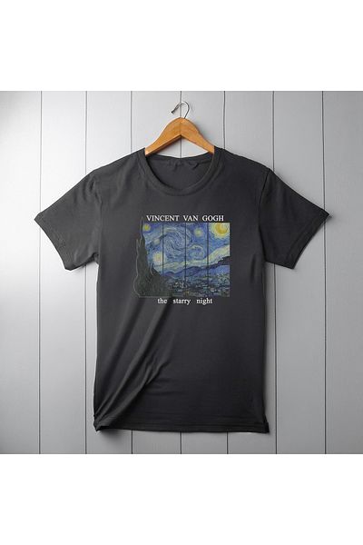 Ozzy Ψηφιακό μπλουζάκι Unisex Starry Night Pattern 1