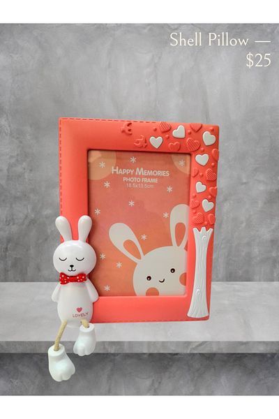 ÇİLEKHOMEAVM Children's Picture Frame with Swinging Feet with Teddy Bear