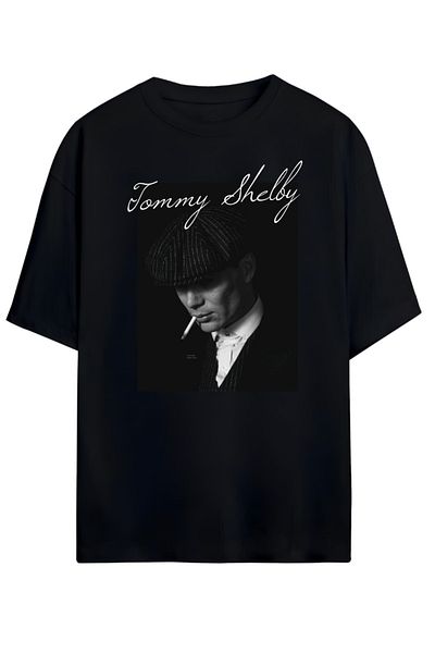 MAGORS Νέα σεζόν - Tommy Shelby, Peaky Blinders Thomas Shelby Σχεδιασμένο Unisex Βαμβακερό μπλουζάκι υπερμεγέθη