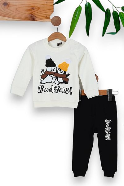 voyyo kids baby Seasonal Bike Collar Long Sleeve Baby Boy Suit 6-24 Months