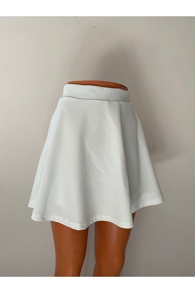 BRAVORİTE Fusta de tenis albă cu pantaloni scurți