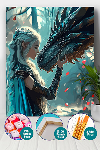 Picasso World Hobby Art Sayılarla Boyama Numaralı Tuval Seti Fırça Boya Dahil...