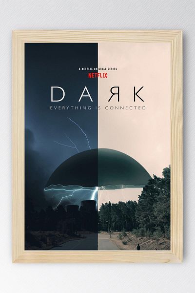 Saturn Tablou înrămat cu serie întunecată - Tablou poster