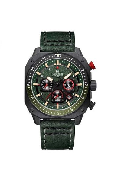 Naviforce Men's Wrist Watch Function Leather Band 2154
