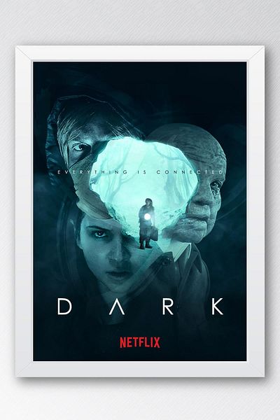 Saturn Tablou înrămat cu serie întunecată - Tablou poster
