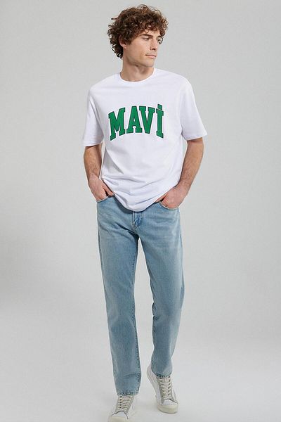 Mavi Μ 0611711 -620 Logo T-Shirt Λευκό Ss Ανδρικό T-shirt