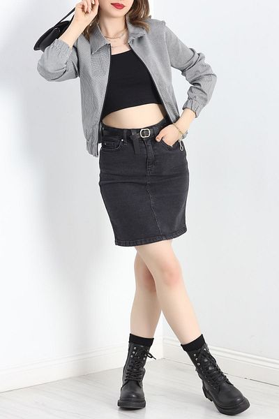 BELENDİR Bomber Jacket Houndstooth - Model 30216.1837
