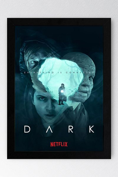Saturn Tablou înrămat cu serie întunecată - Tablou poster