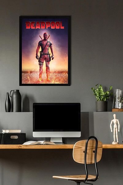 Saturn Pictură înrămată de Deadpool - Pictură poster film Marvel