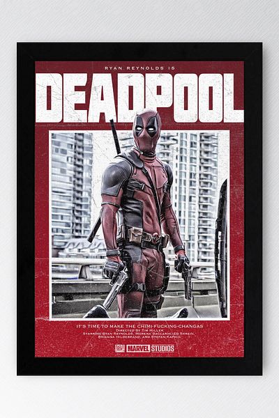 Saturn Pictură înrămată de Deadpool - Pictură poster film Marvel