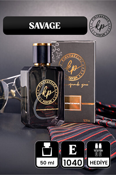 kp kimyagerden parfüm E-1040 KP Savage ( Elit Seri ) - 50 ml Erkek Parfüm