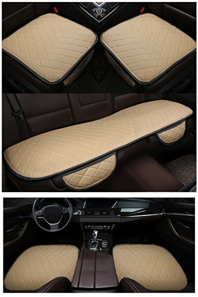 TUSBA MARKET Perna de scaun auto din piele matlasata bej |   Protector pentru...