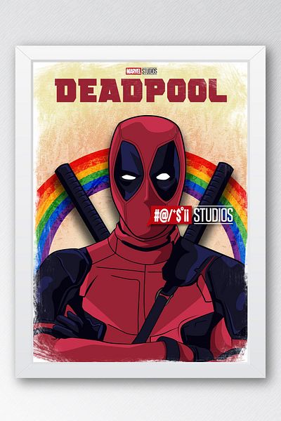 Saturn Πίνακας με κορνίζα Deadpool - Πίνακας αφίσας ταινίας Marvel