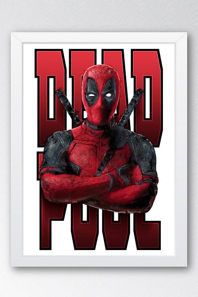Saturn Πίνακας με κορνίζα Deadpool - Πίνακας αφίσας ταινίας Marvel