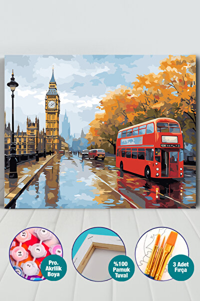 Picasso World Hobby Art Sayılarla Boyama Numaralı Tuval Seti Fırça Boya Dahil...