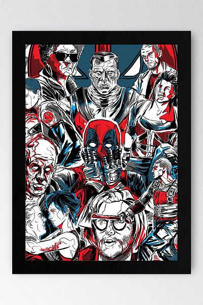 Saturn Pictură înrămată de Deadpool - Pictură poster film Marvel