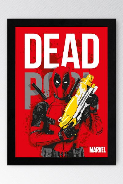 Saturn Pictură înrămată de Deadpool - Pictură poster film Marvel