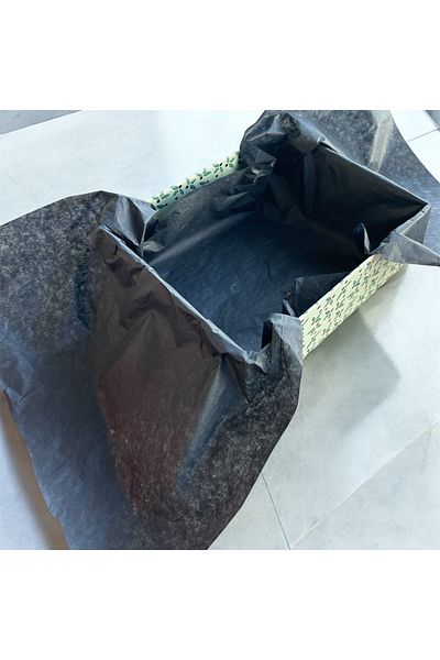 HUR-AY PACK 29X50 cm Black Herringbone Plush Paper - 17Gr. 10 Pieces