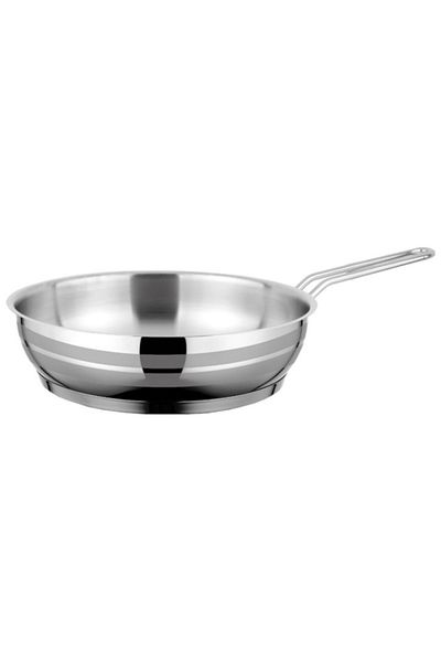 Top Chef 9 Piece Cookware Set Stainless Steel 18/10 Turkey Made Silver