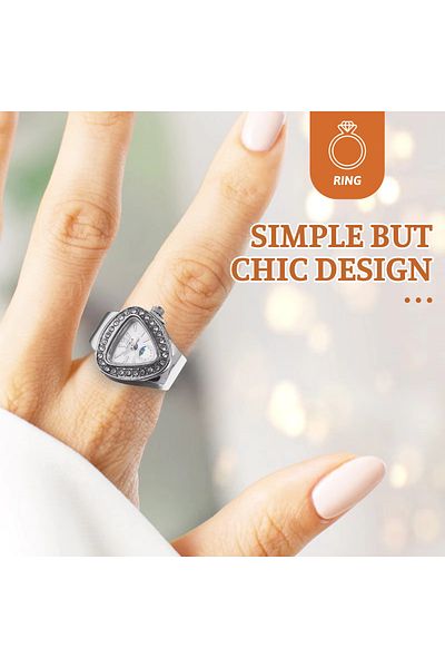 Bozhi From Your Heart Gift Watch Women's Rhinestone Elegant Quartz Ring Watch Level Gift - Mom Gift Idea