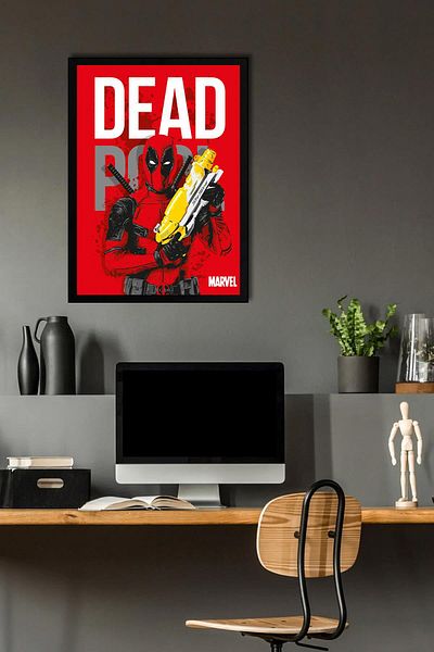 Saturn Pictură înrămată de Deadpool - Pictură poster film Marvel