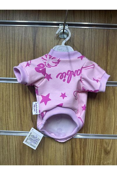 HKEVCİLPET Combed Cotton 3 Yarn Cat Dog Outfit Jacket Coat Sweet Fluffy Bear Dog Outfit