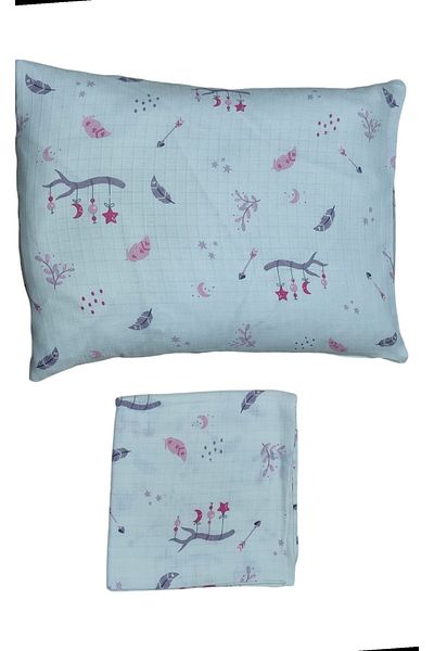 Alpıno Newborn Muslin Cover and Blanket Set - 100cm X 120cm + 35cm X 45cm Pillowcases
