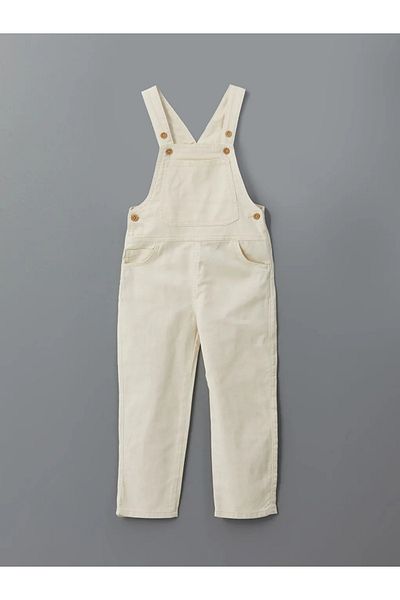 LC Waikiki LCW Kids Beige τετράγωνο γιακά Gabardine Boy's Salopet