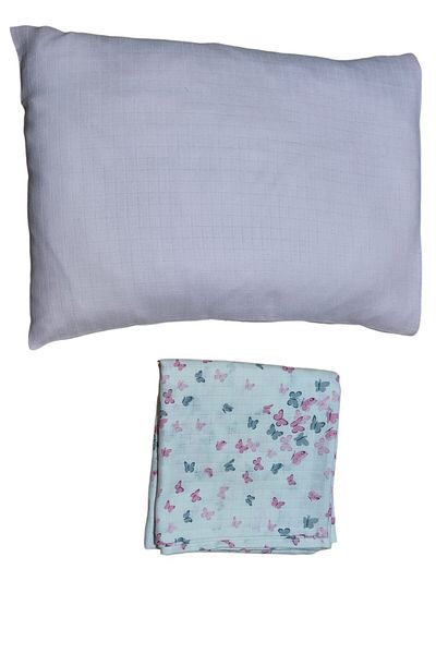 Alpıno Newborn Muslin Cover and Blanket Set - 100cm X 120cm + 35cm X 45cm Pillowcases