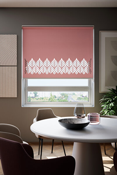 Genel Markalar Lazer Kesim Mat Stor Perde, Lazer Kesimli Modern Serisi, M-181...