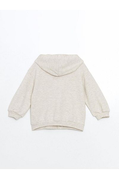 LC Waikiki Lcw Kids Hooded Baby Girl Zip-Up Sweatshirt
