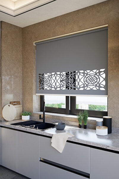 Genel Markalar Lazer Kesim Mat Stor Perde, Lazer Kesimli Klasik Serisi, C-600...